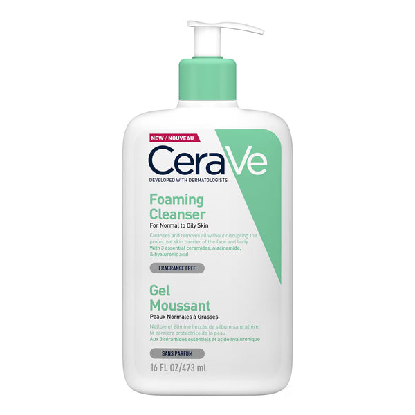 CeraVe Foaming Cleanser for Normal to Oily Skin 473ml