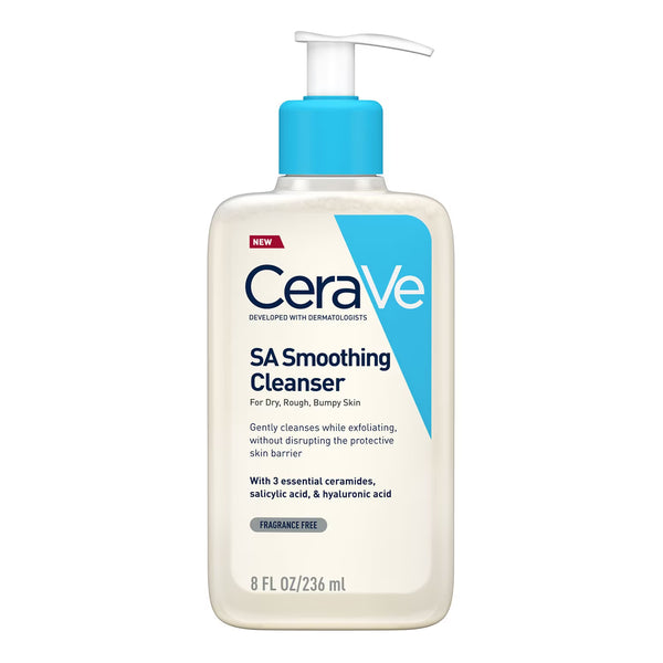 CeraVe SA Smoothing Cleanser with Salicylic Acid for Dry, Rough & Bumpy Skin 236ml