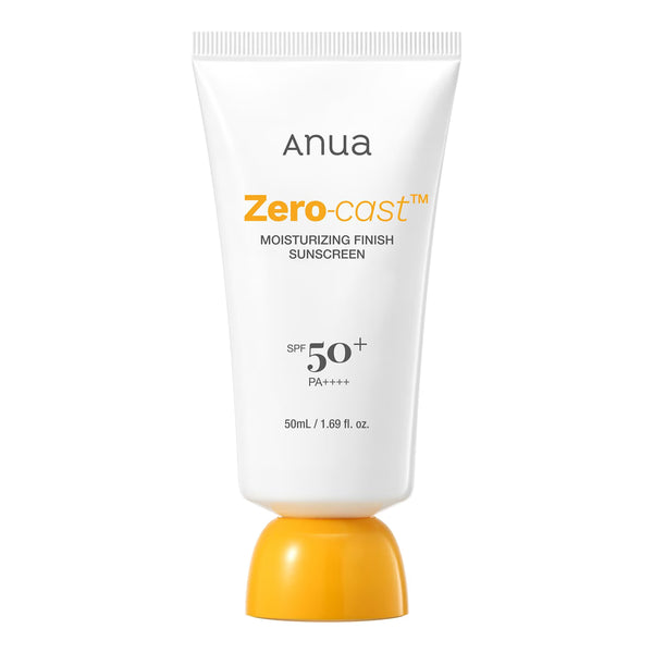 ANUA Zero-Cast Moisturizing Finish Sunscreen - hydrates and protects 50ml