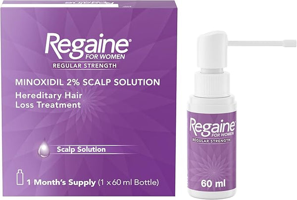 Regaine Women's Regular Strength Hair Loss and Hair Regrowth Solution 60ml