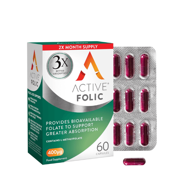 Active Folic Folic Acid 400 µg 60 Capsules