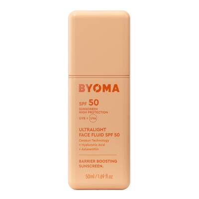 BYOMA Ultralight Face Fluid SPF50 Sunscreen 50ml