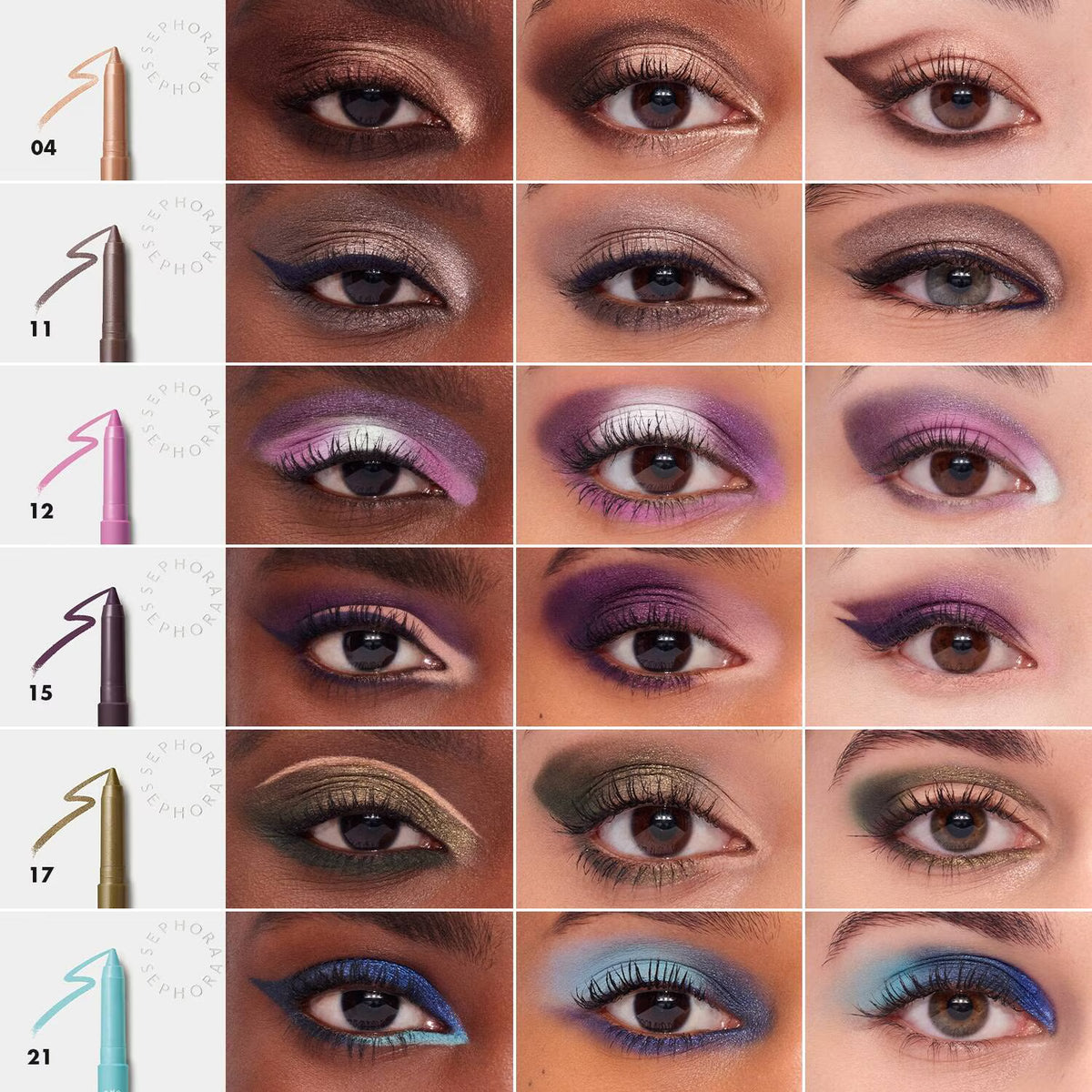 Sephora Collection 12h Colorful Eyeshadow Stick & Liner 1.4g