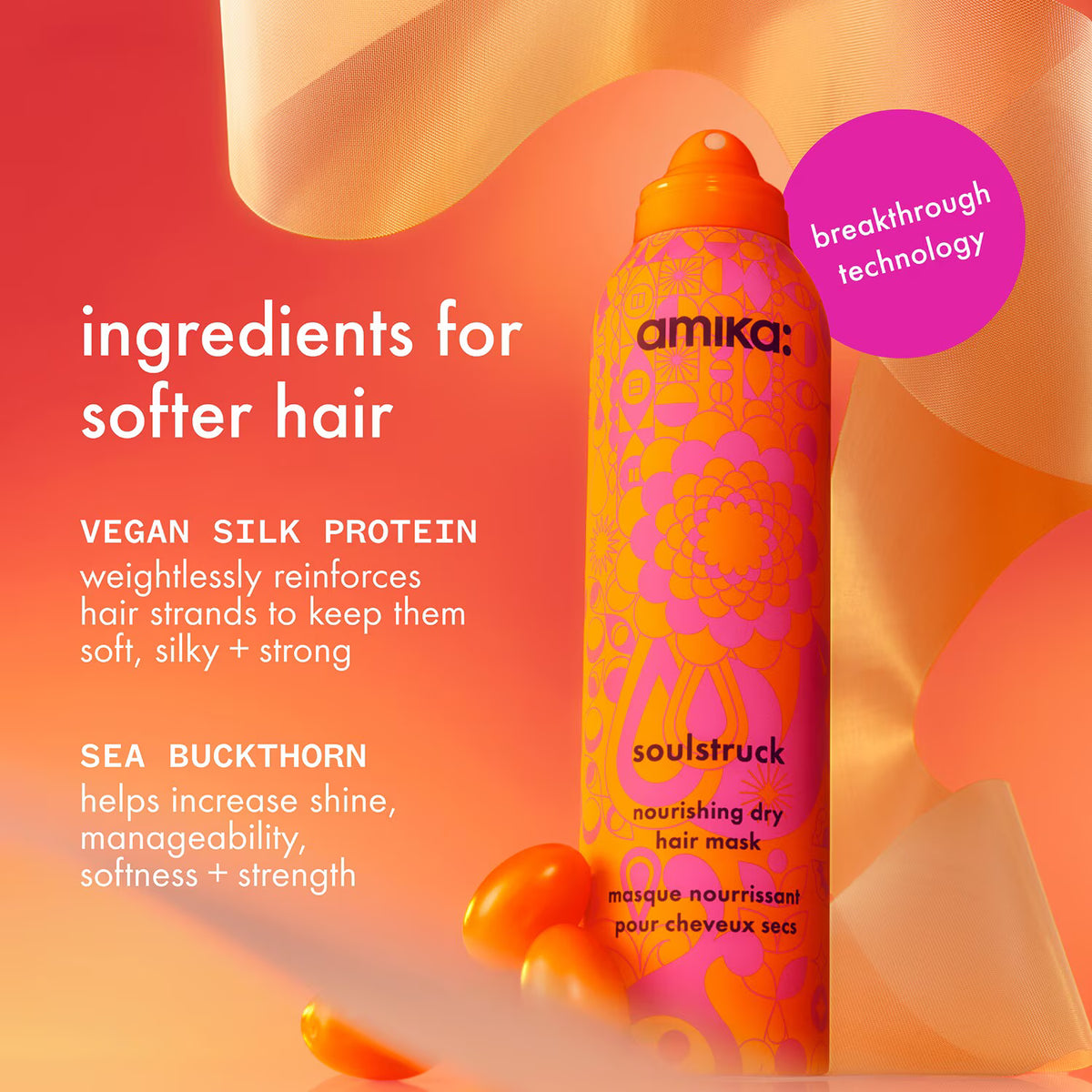 amika Soulstruck nourishing leave-in dry hair mask 200ml