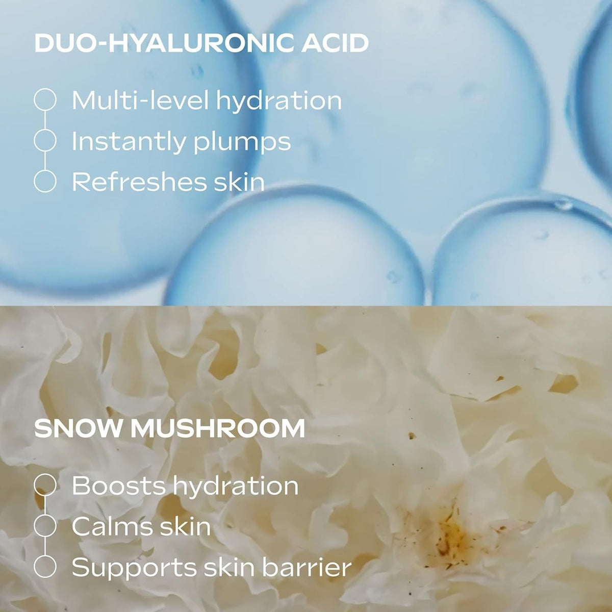 Weleda Hyaluronic Moisture Serum Drops with Snow Mushroom - 24H Moisture Deep Hydration 30ml