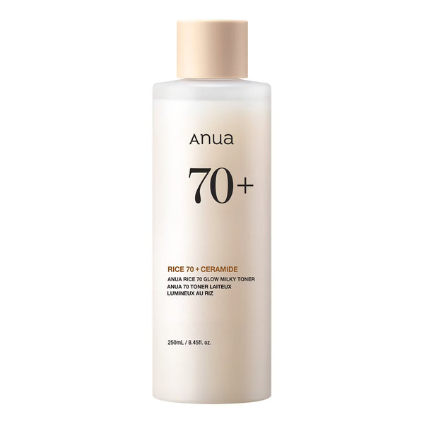 ANUA Rice 70 Glow Milky Toner - smoothes, evens and hydrates skin 250ml