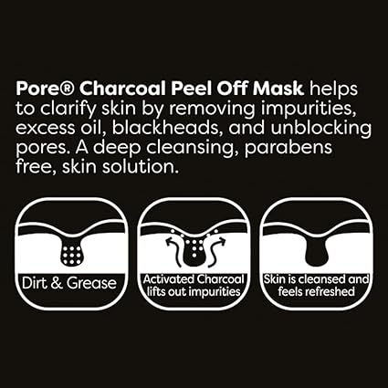 PORE - Blackhead peel off face mask with Activated Bamboo Charcoal 80ml