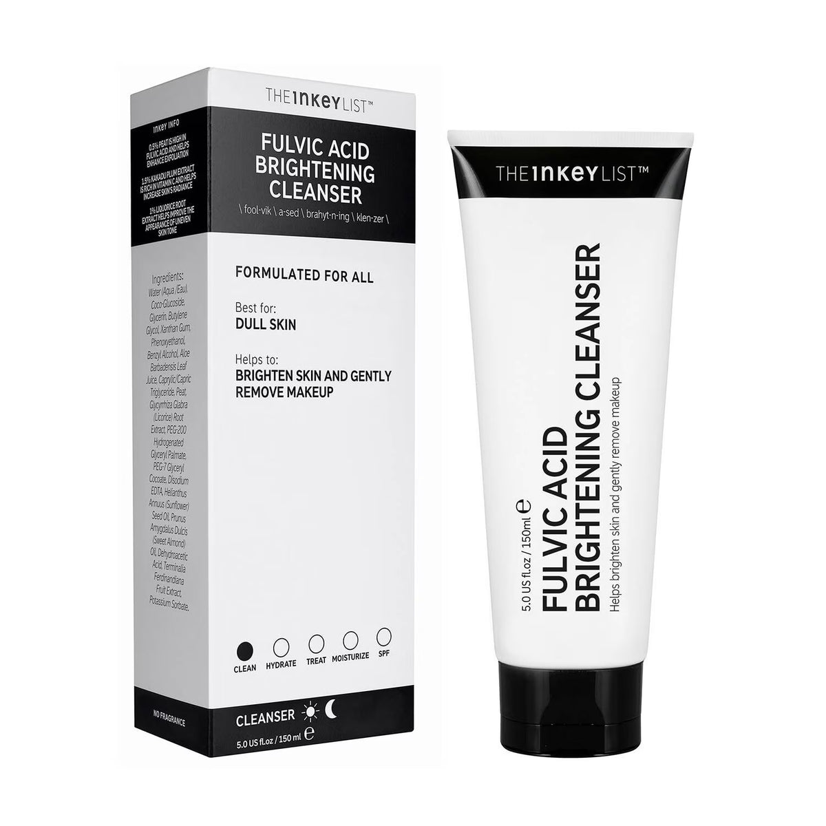 The INKEY List Fulvic Acid Brightening Cleanser 150ml