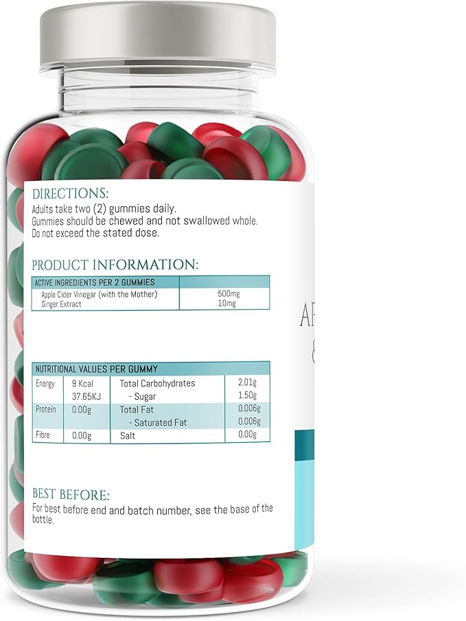 Apple Cider Vinegar Gummies – Weight Loss & Metabolism Support with Natural Flavour AMZ