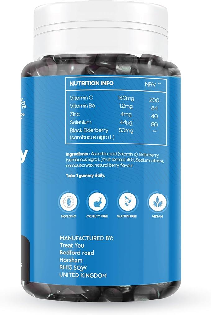 Immune System Booster Gummies for Adults – 60 Chewable Gummies AMZ