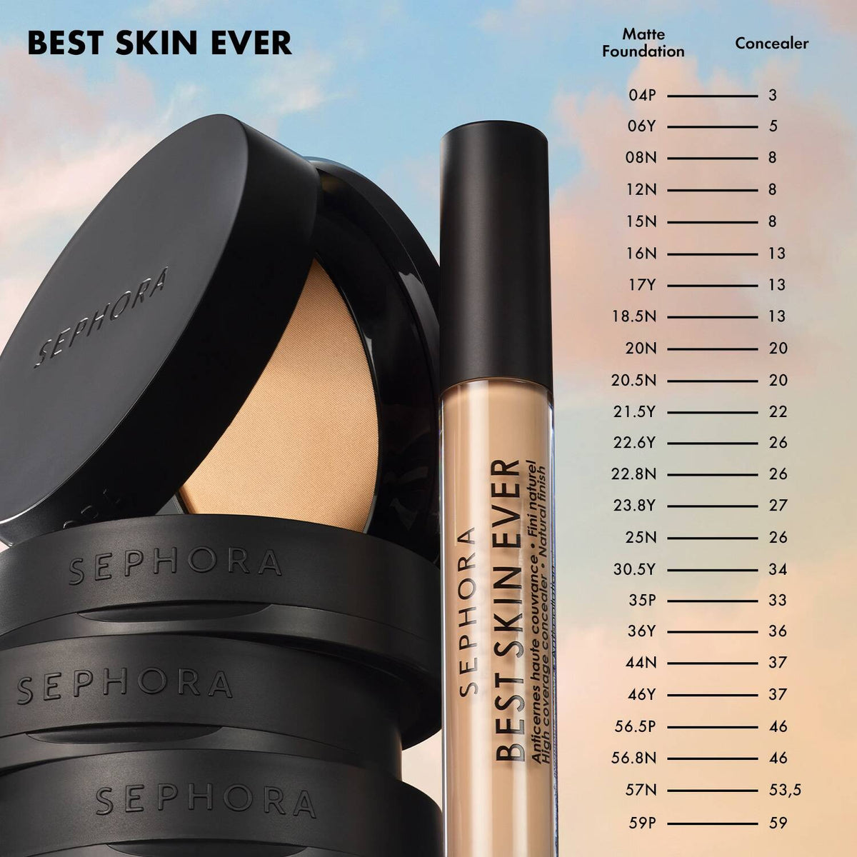 Sephora Collection Best Skin Ever Matte Powder Foundation 7.5g