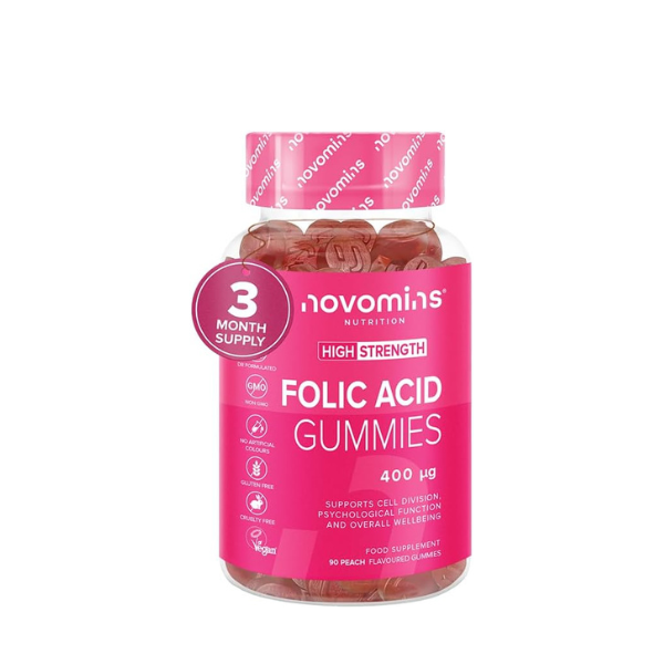 Novomins Folic Acid 400mcg 90 Gummies