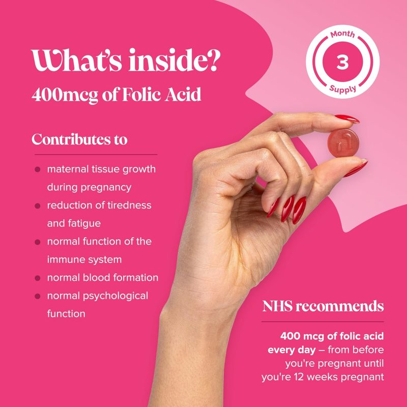 Novomins Folic Acid 400mcg 90 Gummies