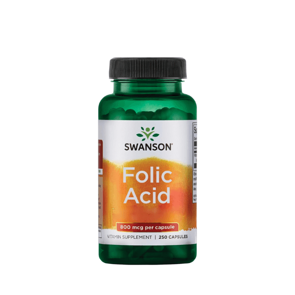 Swanson Folic Acid 800mcg 250 caps