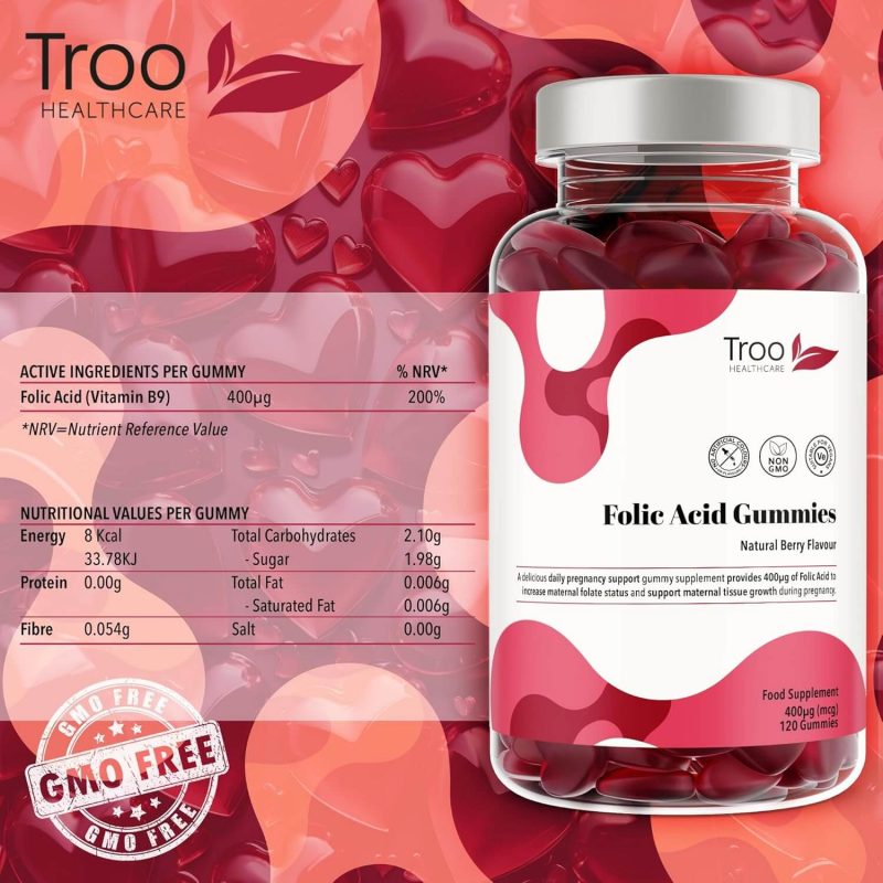 Troo Health Care Prenatal Folic Acid 400μg 120 Gummies