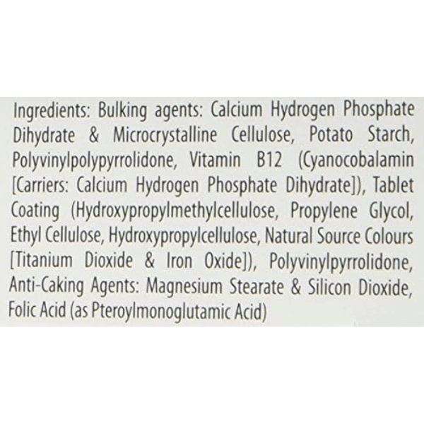 Vitabiotics Ultra Folic Acid 400µg with Vitamin B12 60 Tablets