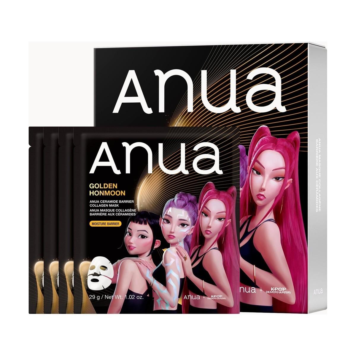 ANUA KPop Demon Hunters Ceramide Barrier Collagen Mask (4PC) - ANUA