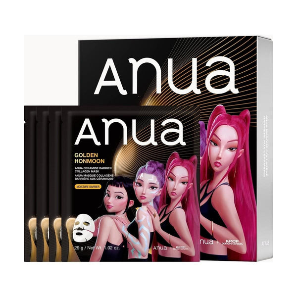 ANUA KPop Demon Hunters Ceramide Barrier Collagen Mask (4PC) - ANUA