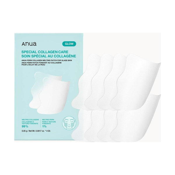 ANUA PDRN Collagen Melting Patch For Glass Skin (4 Pack) - ANUA