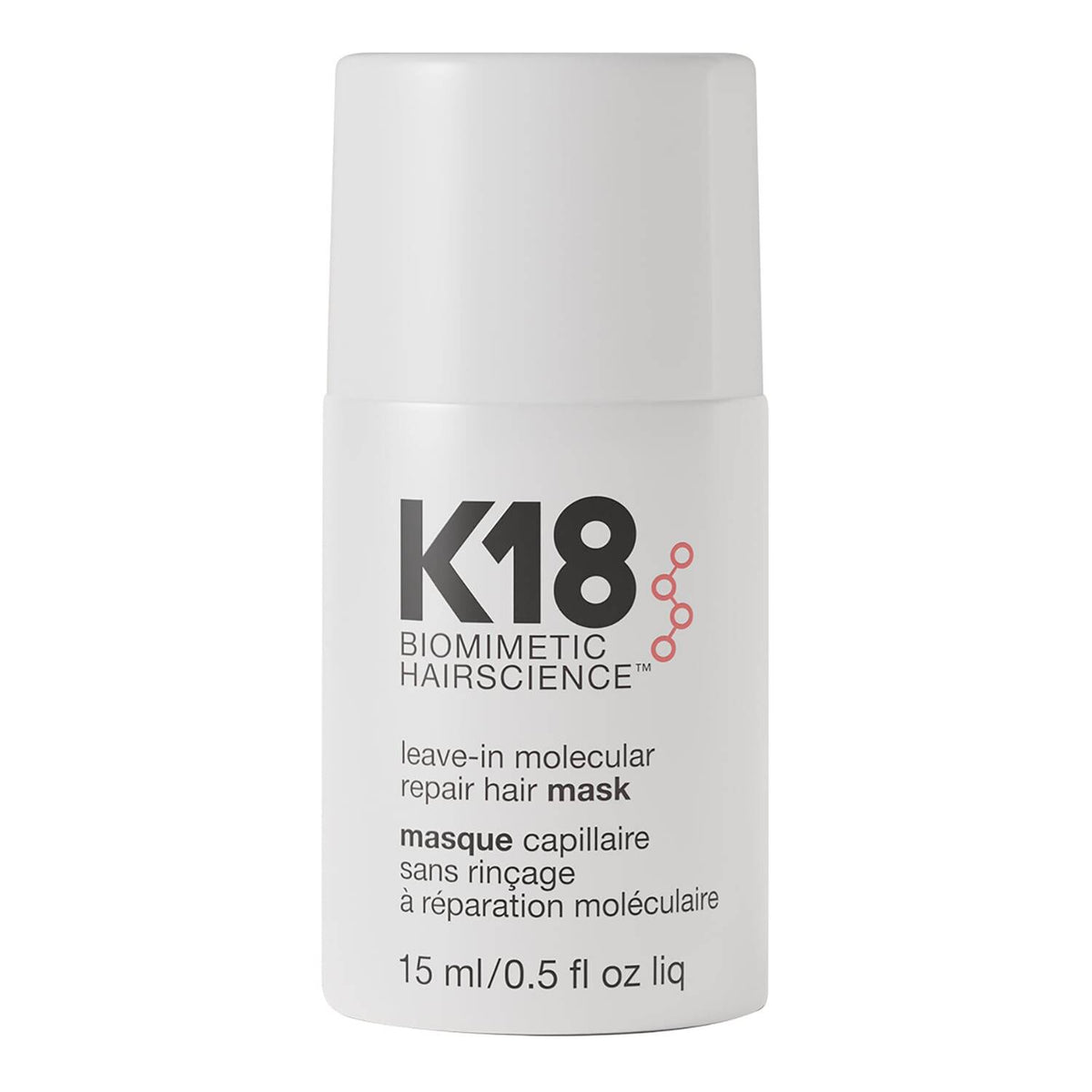 K18 Biomimetic Hairscience Leave-in Molecular Repair Hair Mask - Treatment for Damaged Hair 15ml