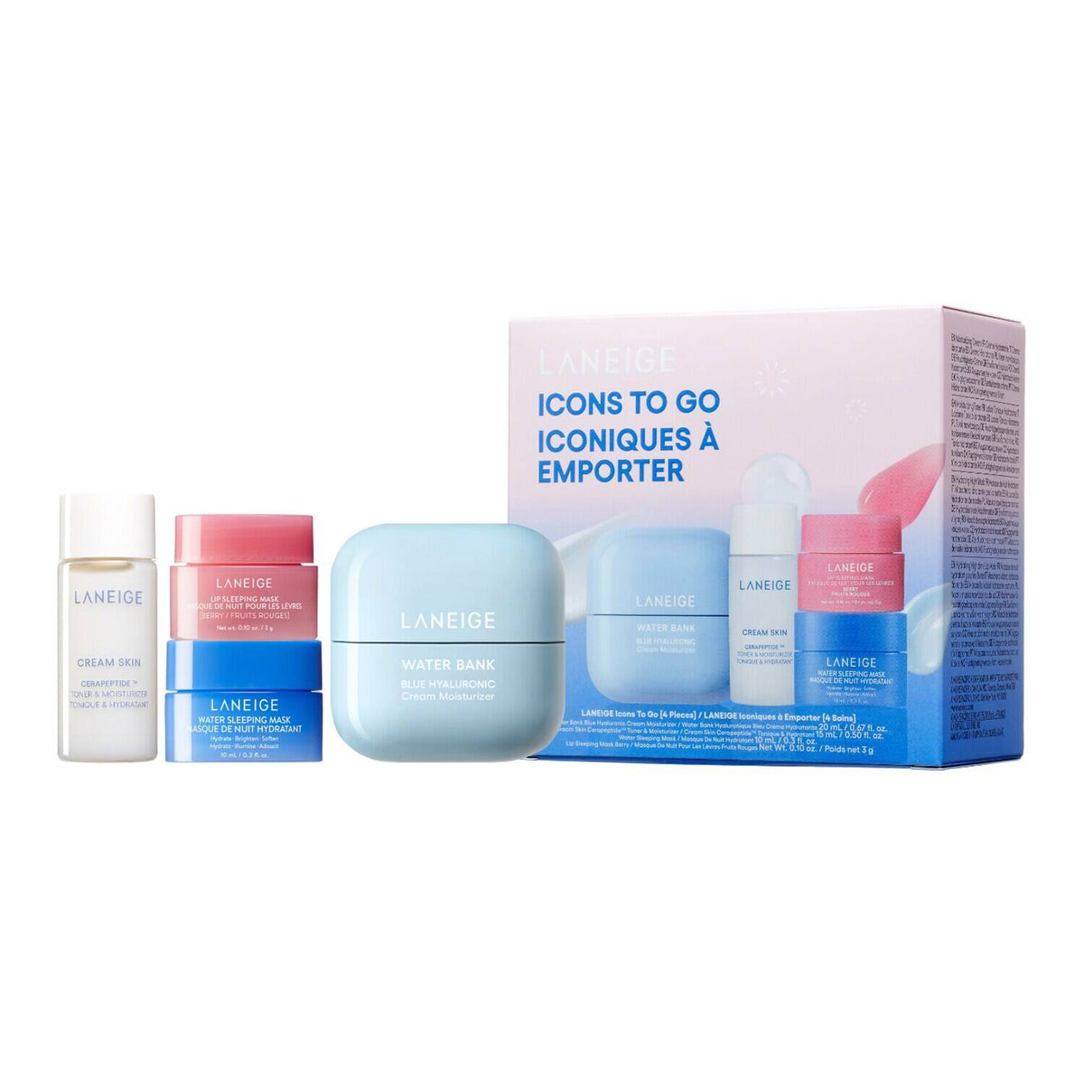 Laneige Icons To Go Iconic Face Skincare Set