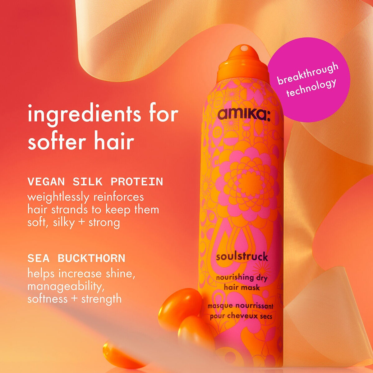 amika Soulstruck nourishing leave-in dry hair mask 200ml