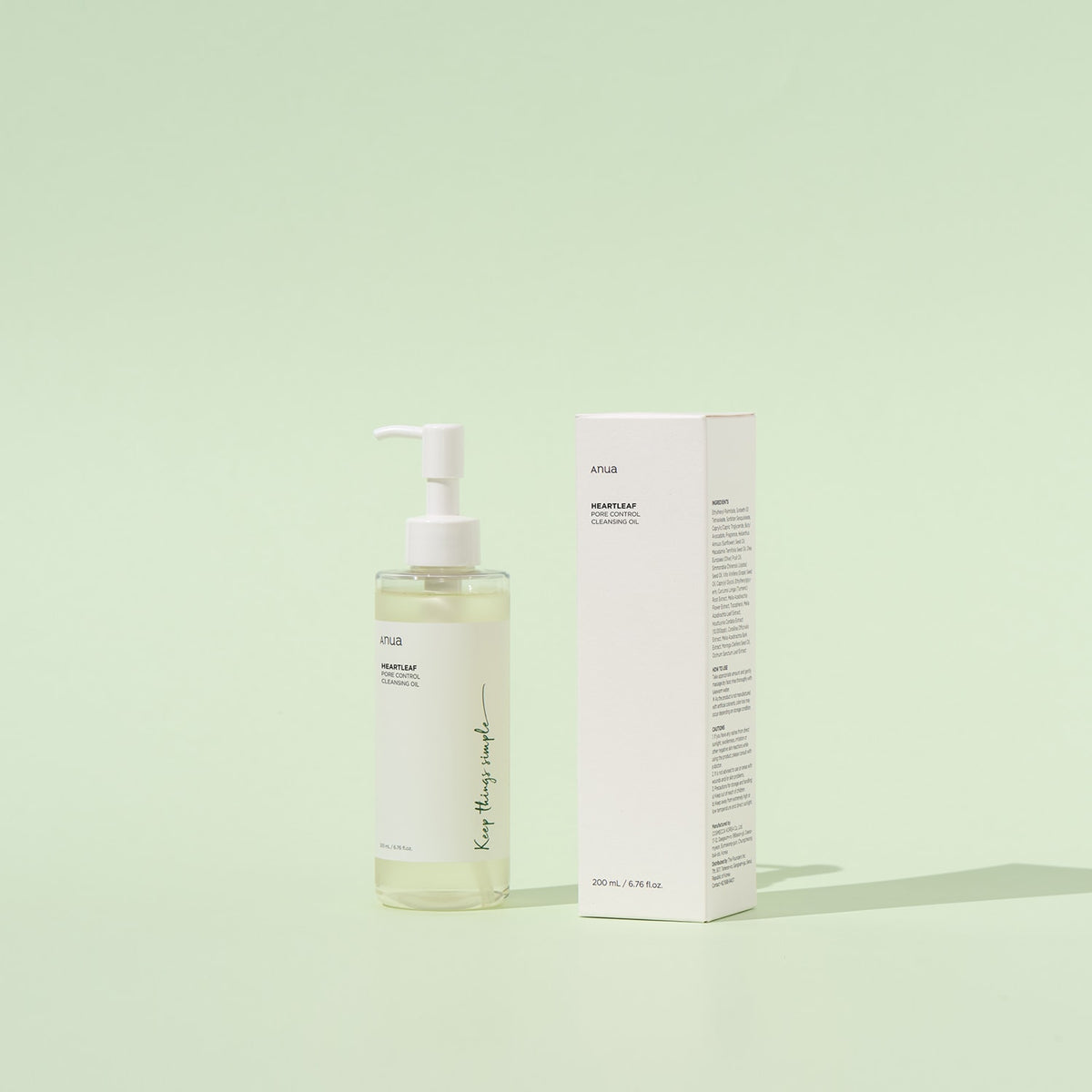 ANUA Heartleaf Pore Control Cleansing Oil - melt away make-up and impurities 200ml