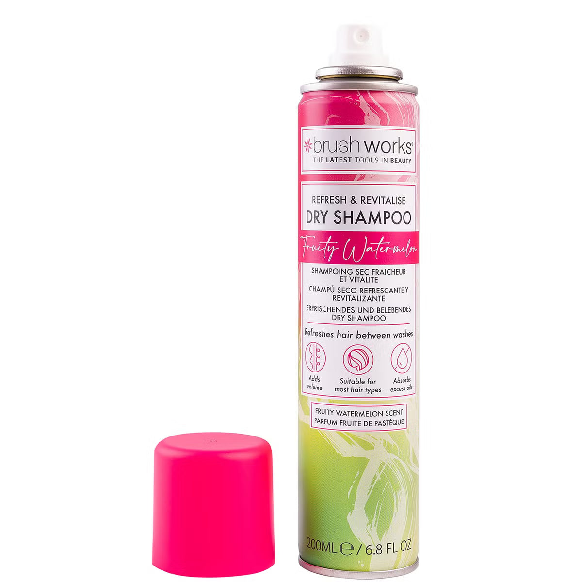 Brushworks Refresh & Revitalise Fruity Watermelon Dry Shampoo 200ml